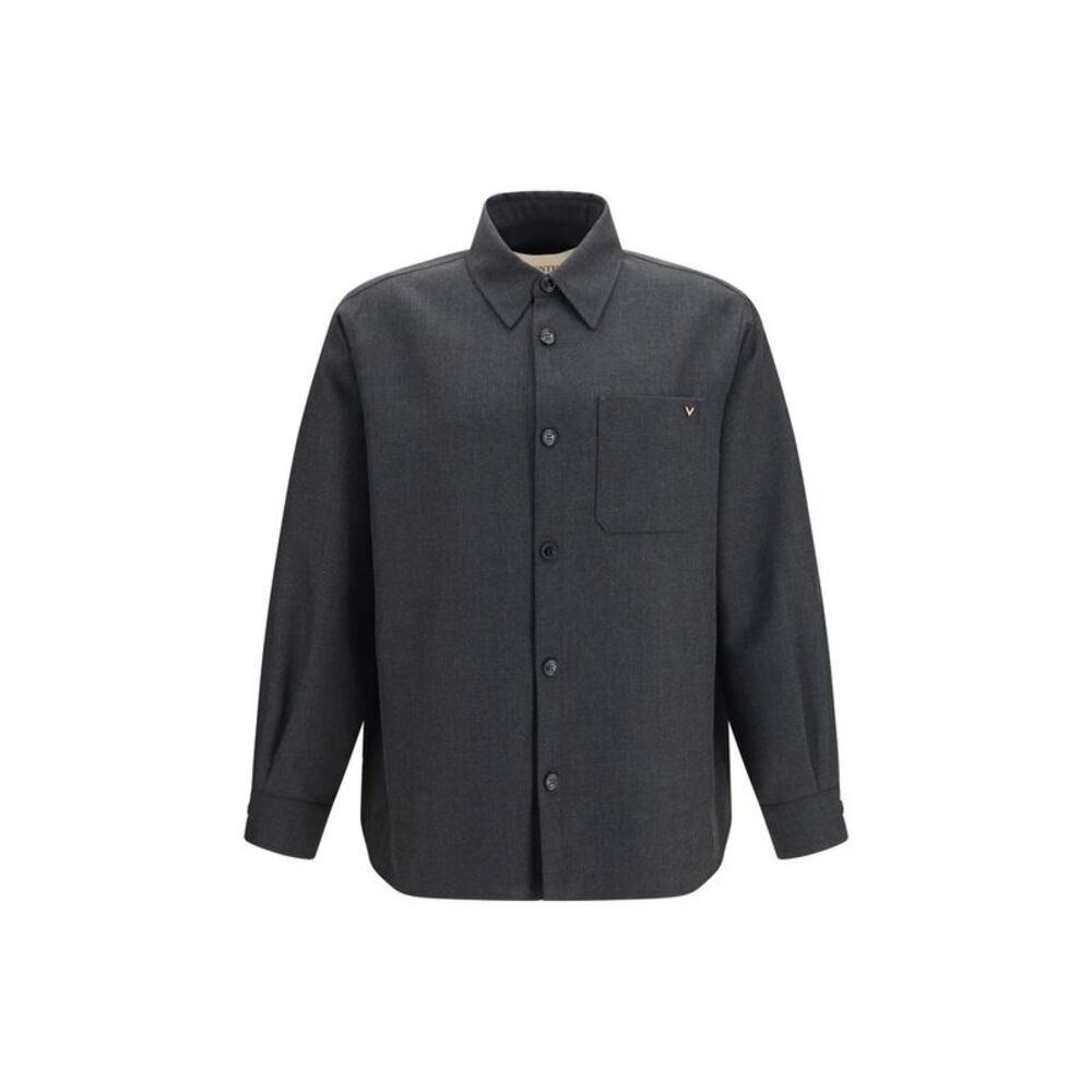 Valentino Garavani Gray Polyester Full-Length Men's Jacket